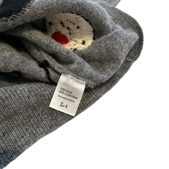 LABEL+thread Polka Dot Mix Grey Cashmere Wool Sweater Size XS - Picture 3 of 5